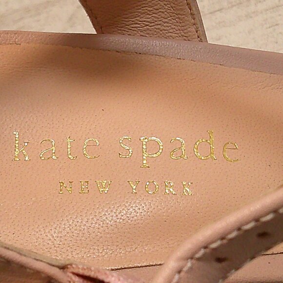 Kate Spade Delight Baby Pink Strappy 4.5' Chunky heels Size 7.5 B - Picture 6 of 10